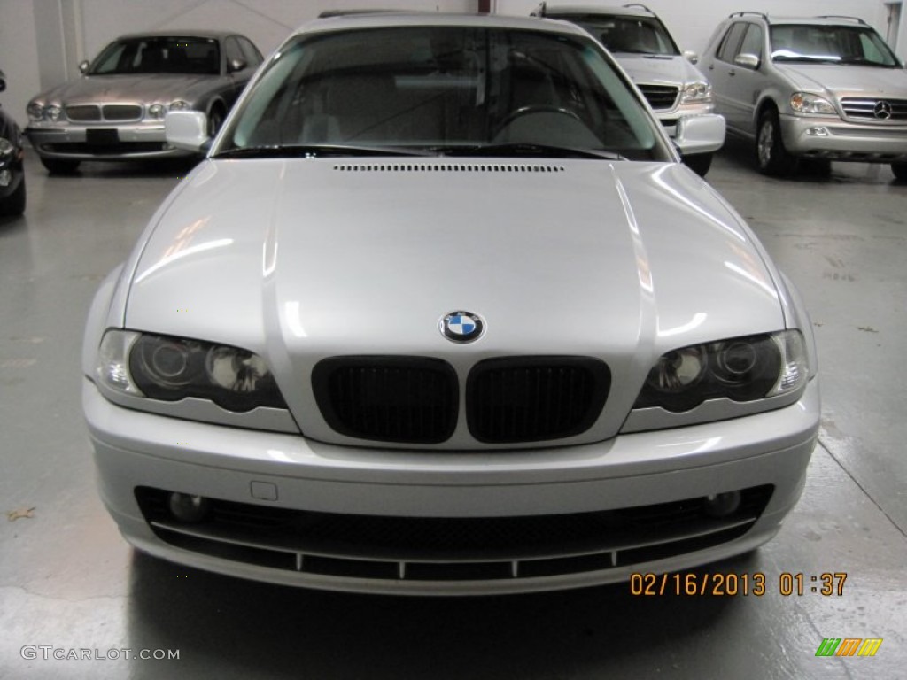 2000 3 Series 328i Coupe - Titanium Silver Metallic / Grey photo #4