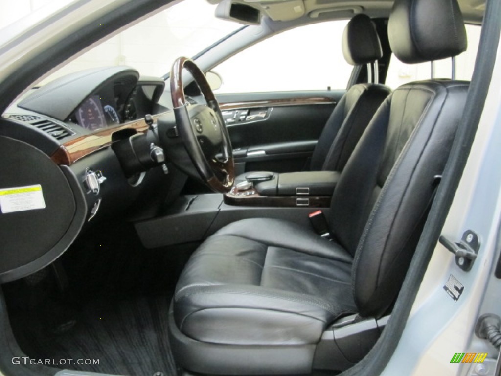 Black Interior 2007 Mercedes-Benz S 550 Sedan Photo #77353029