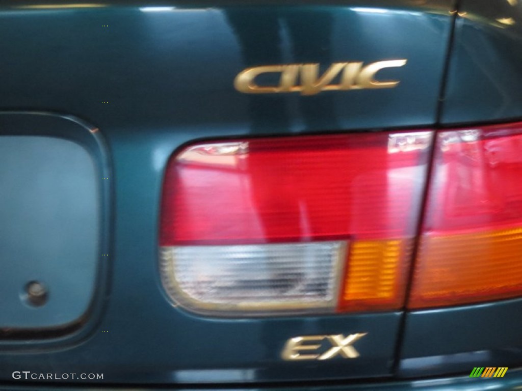 1998 Civic EX Coupe - Dark Green Pearl Metallic / Gray photo #9