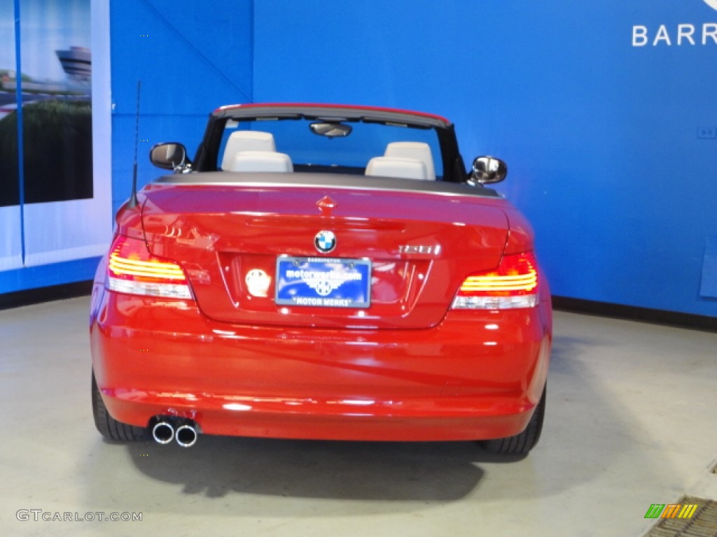 2011 1 Series 128i Convertible - Crimson Red / Taupe photo #12