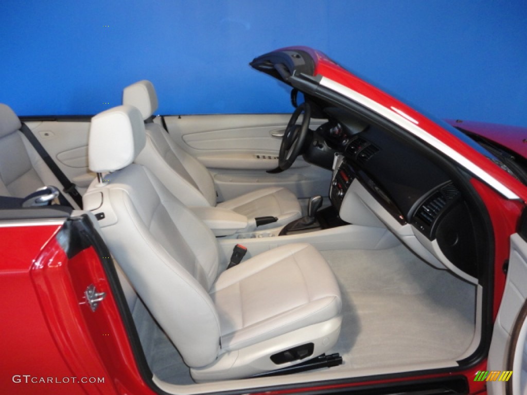 2011 1 Series 128i Convertible - Crimson Red / Taupe photo #24