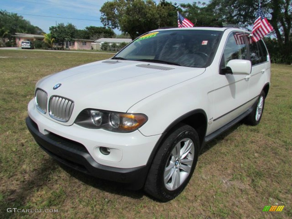 2005 X5 4.4i - Alpine White / Sand Beige photo #1