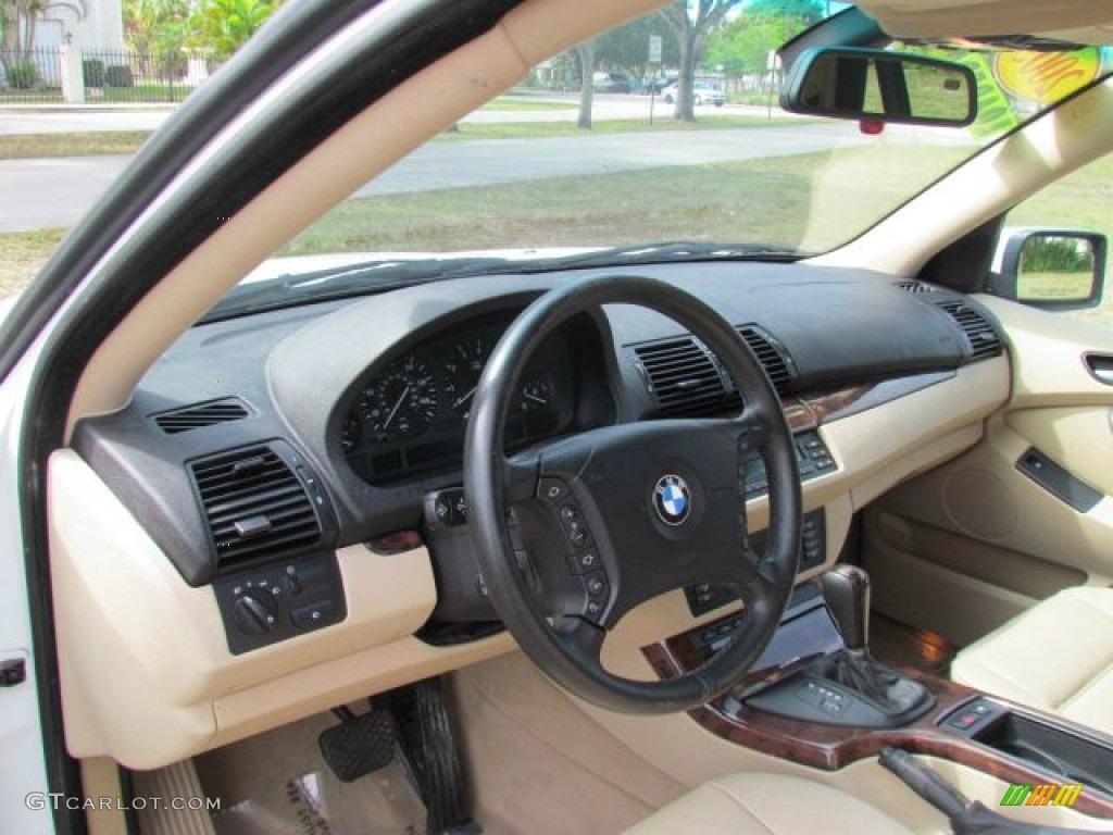Sand Beige Interior 2005 BMW X5 4.4i Photo #77355255