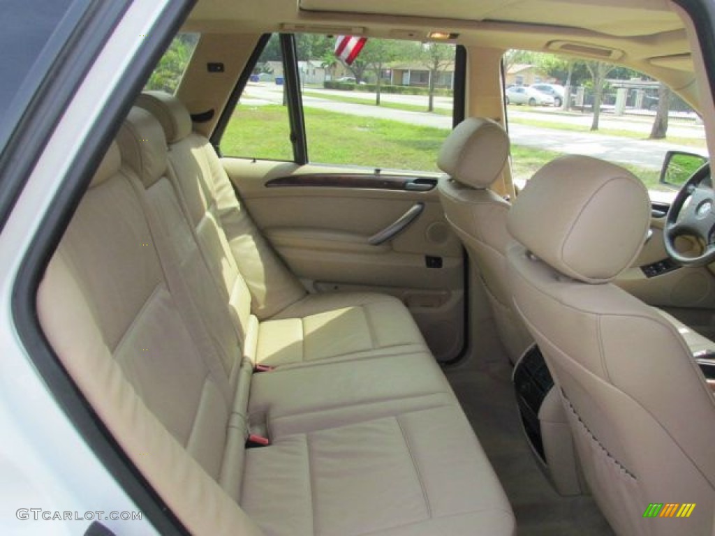 Sand Beige Interior 2005 BMW X5 4.4i Photo #77355327
