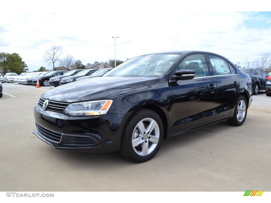 Black Uni 2013 Volkswagen Jetta TDI Sedan Exterior Photo #77355734