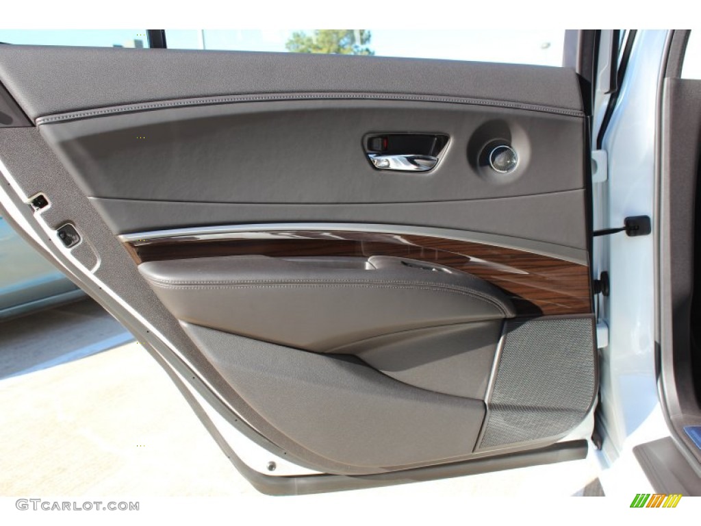 2014 Acura RLX Technology Package Ebony Door Panel Photo #77356143