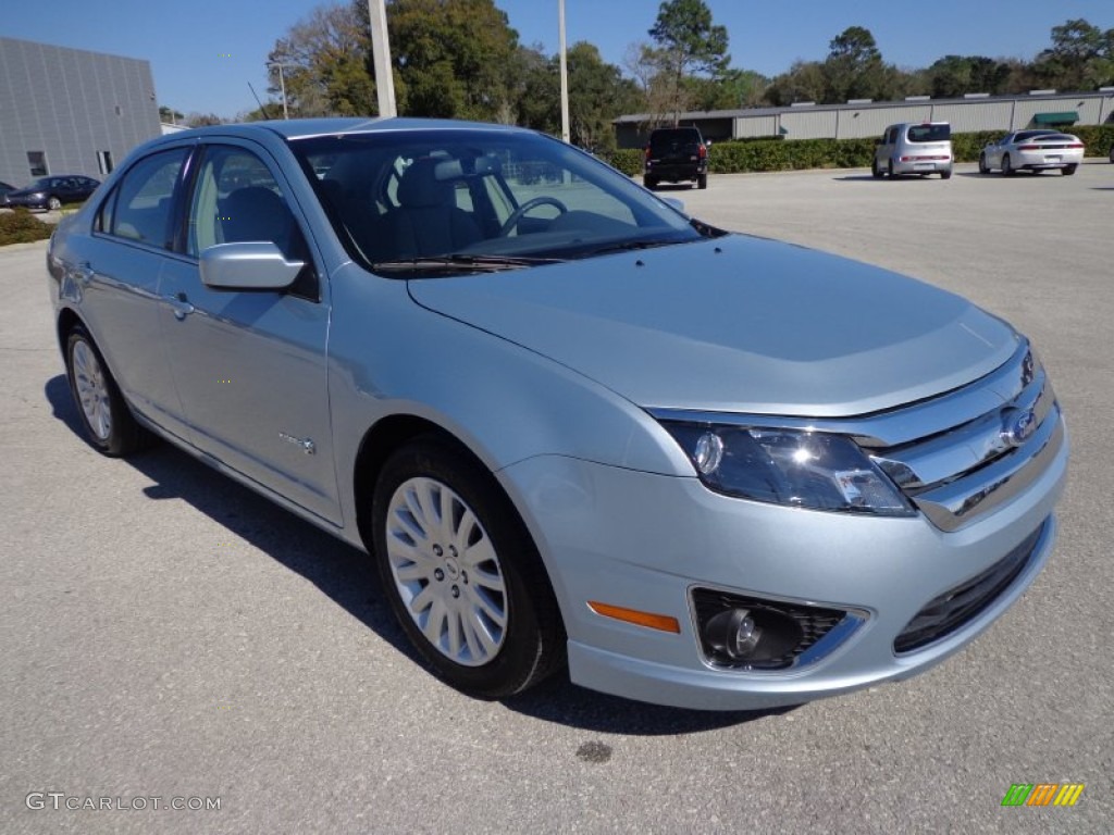 Light Ice Blue Metallic 2010 Ford Fusion Hybrid Exterior Photo #77356458