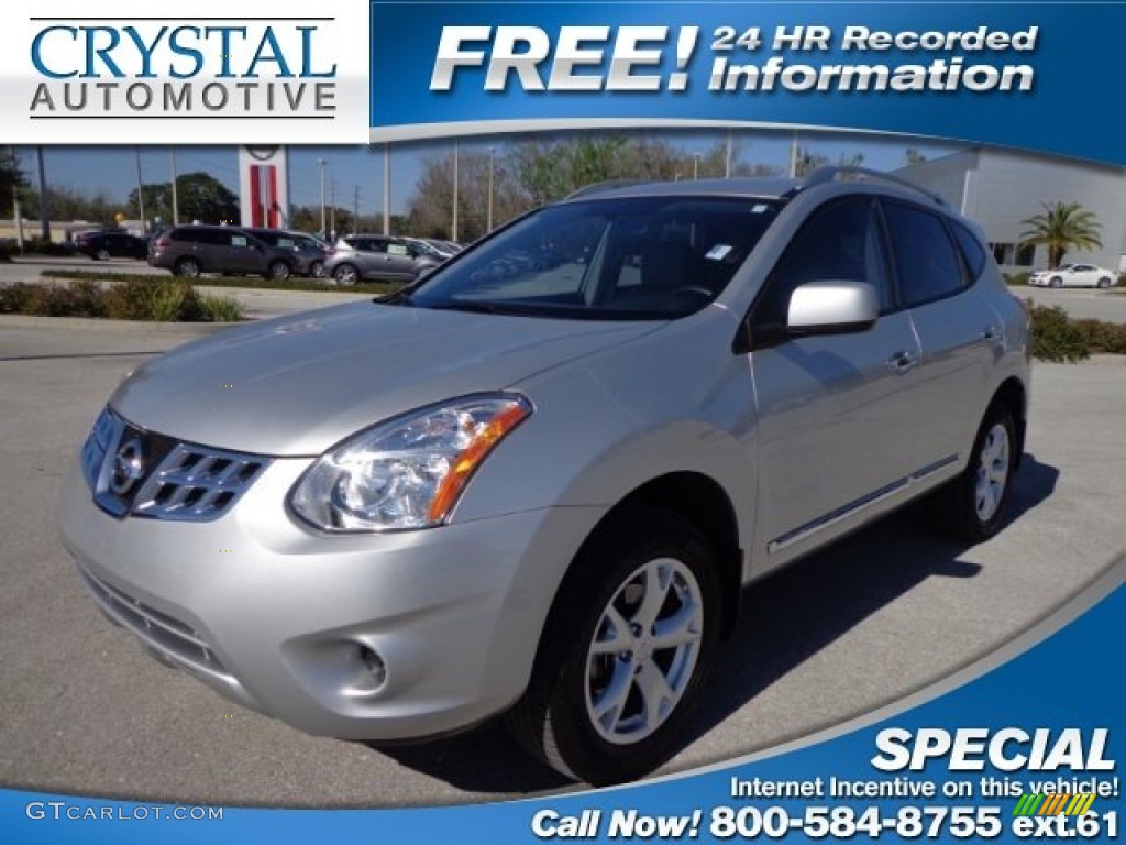 2011 Rogue SV - Silver Ice Metallic / Gray photo #1
