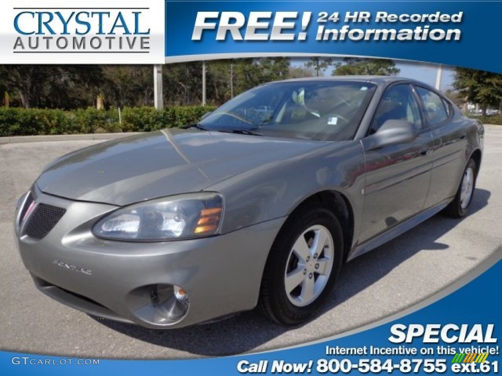 2008 Grand Prix Sedan - Shadow Gray Metallic / Ebony photo #1