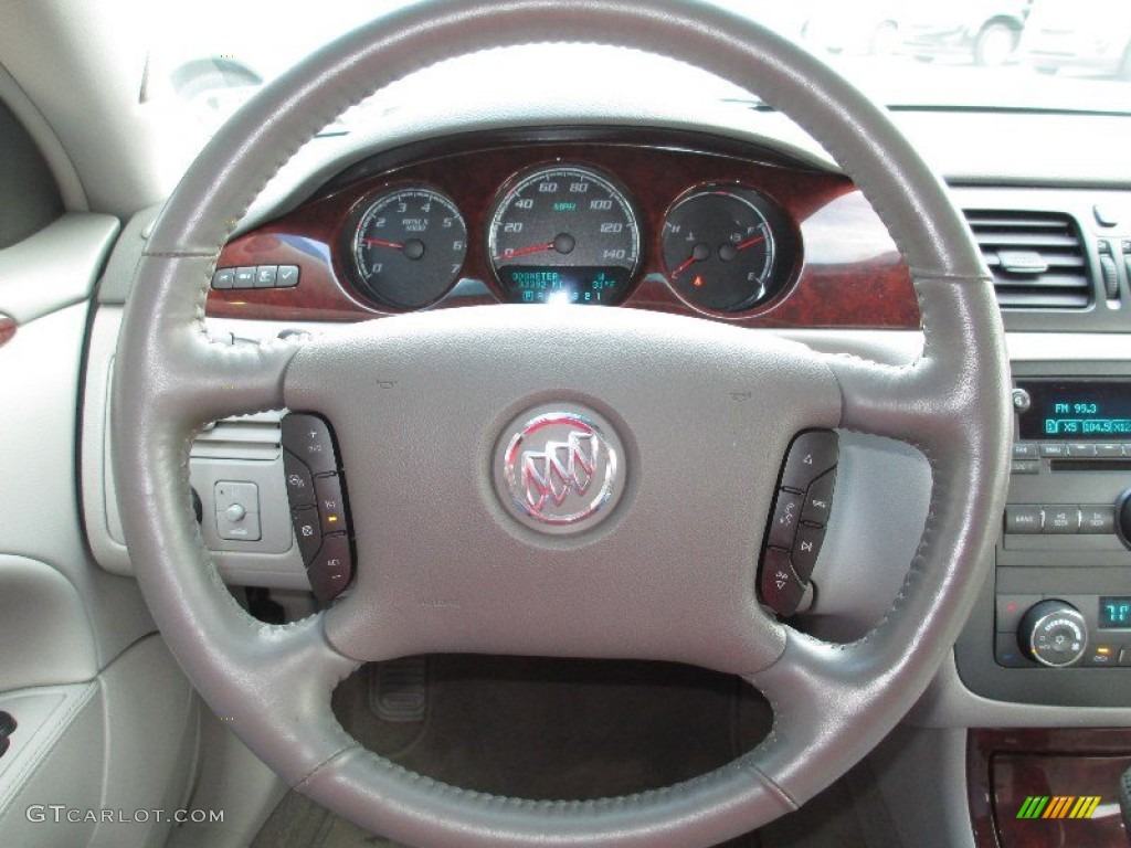 2009 Buick Lucerne CXL Titanium Steering Wheel Photo #77357205
