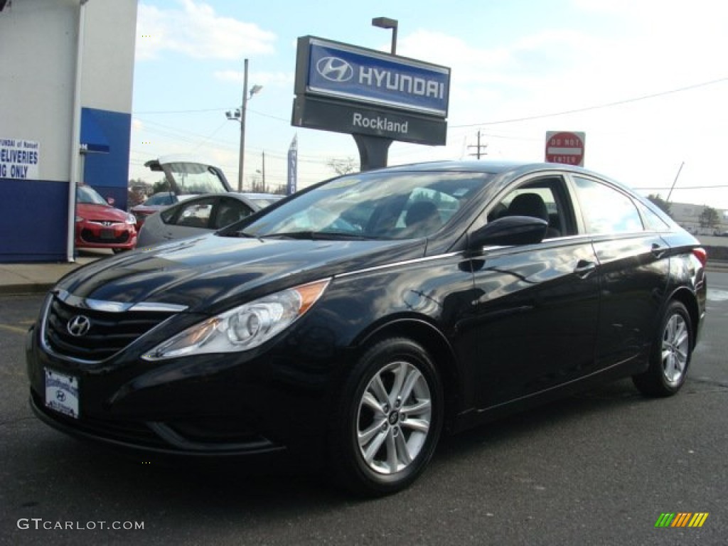 2011 Sonata GLS - Midnight Black / Gray photo #1