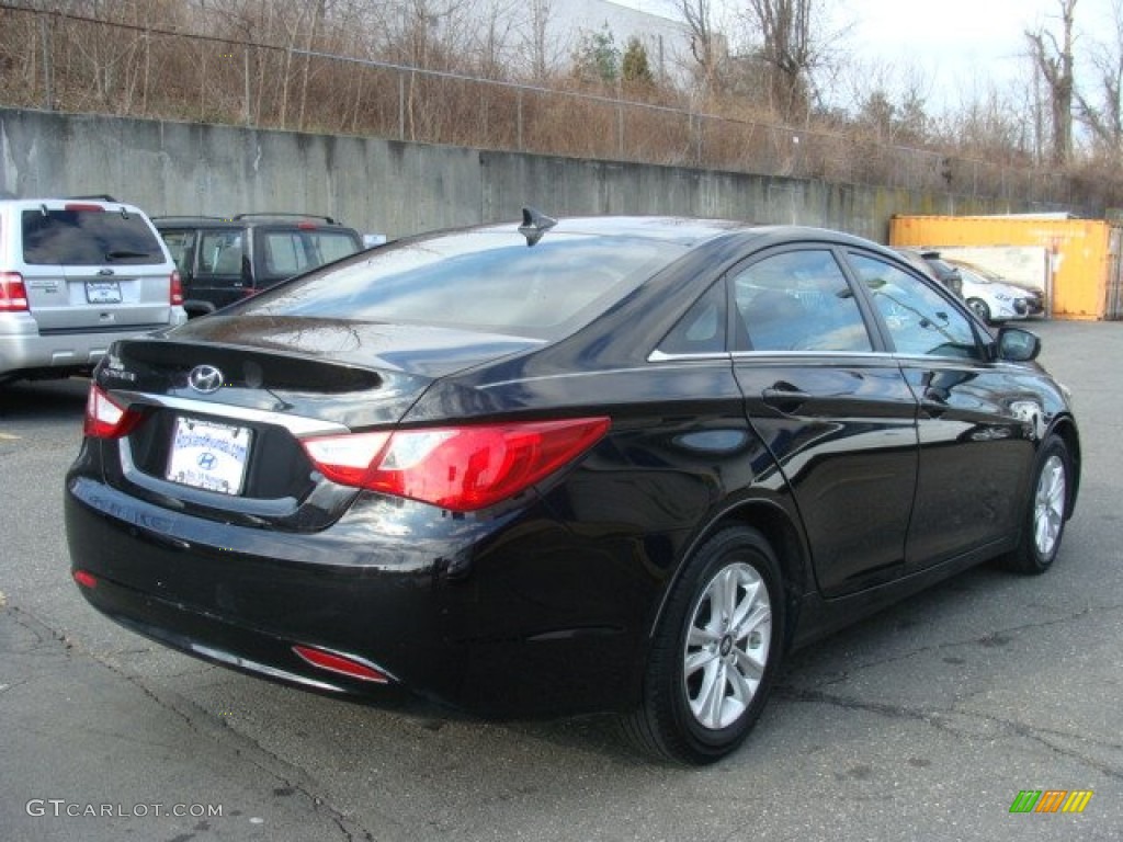 2011 Sonata GLS - Midnight Black / Gray photo #4