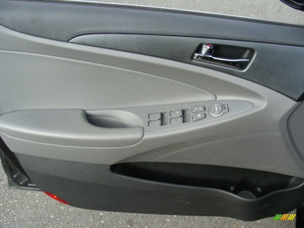 2011 Sonata GLS - Midnight Black / Gray photo #7