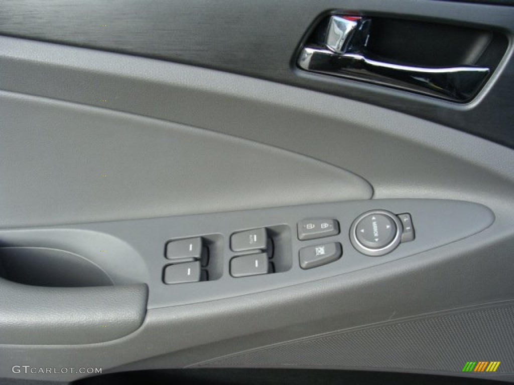 2011 Sonata GLS - Midnight Black / Gray photo #8