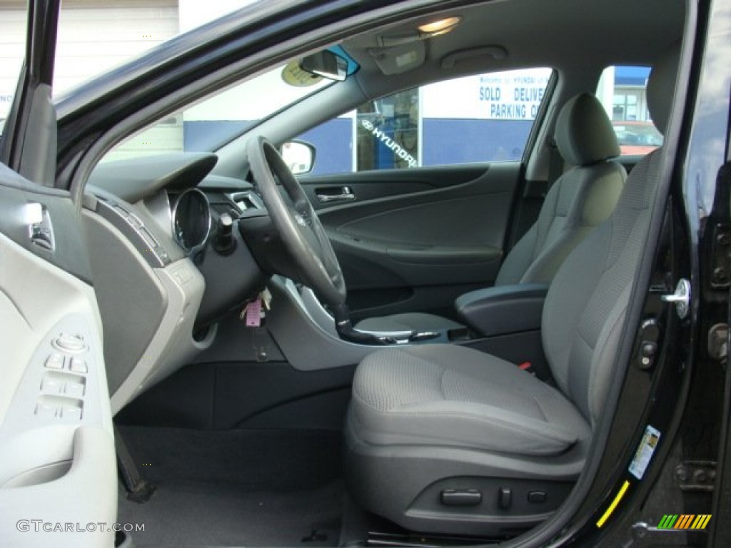 2011 Sonata GLS - Midnight Black / Gray photo #10
