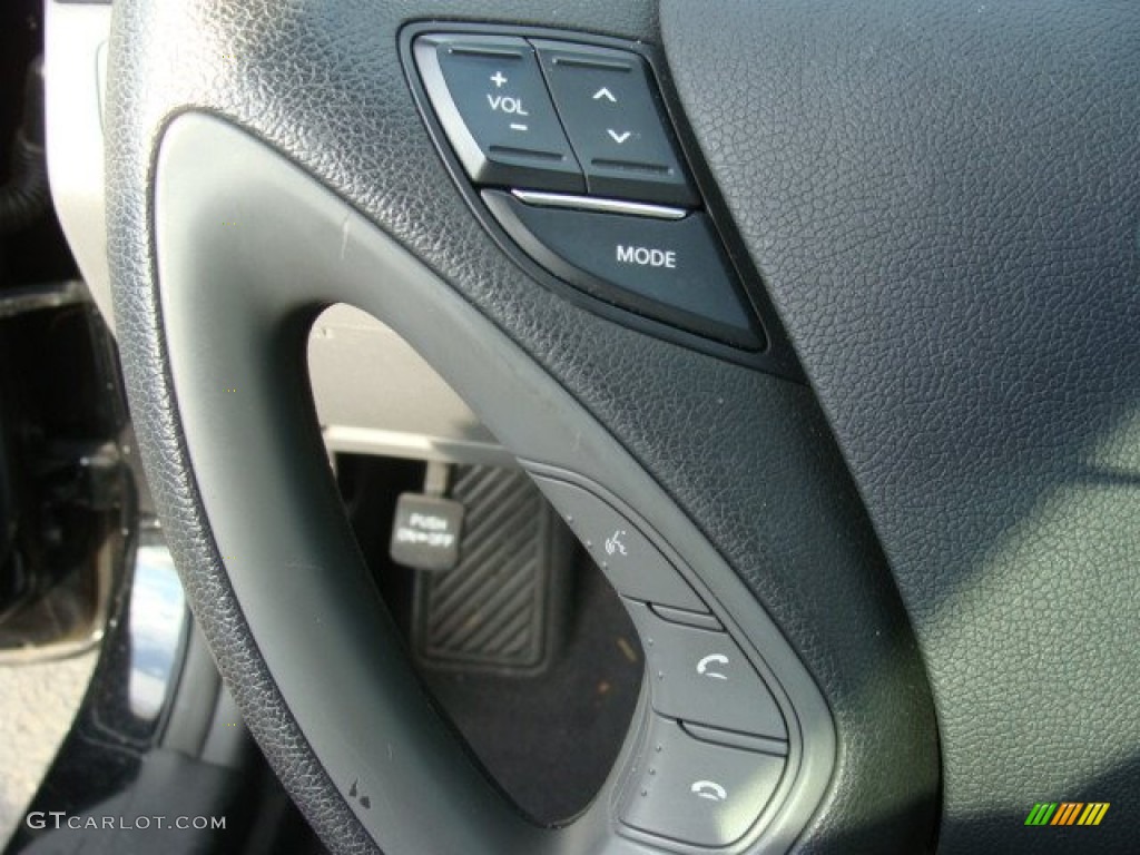 2011 Sonata GLS - Midnight Black / Gray photo #14