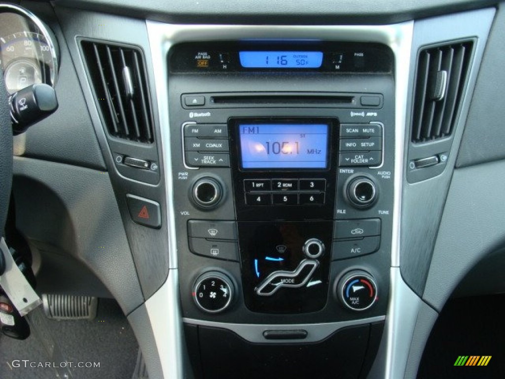 2011 Sonata GLS - Midnight Black / Gray photo #17