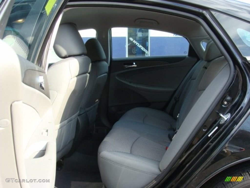 2011 Sonata GLS - Midnight Black / Gray photo #19