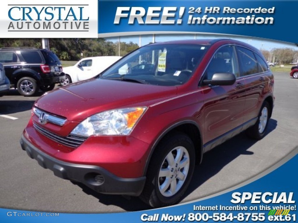 2007 CR-V EX - Tango Red Pearl / Gray photo #1