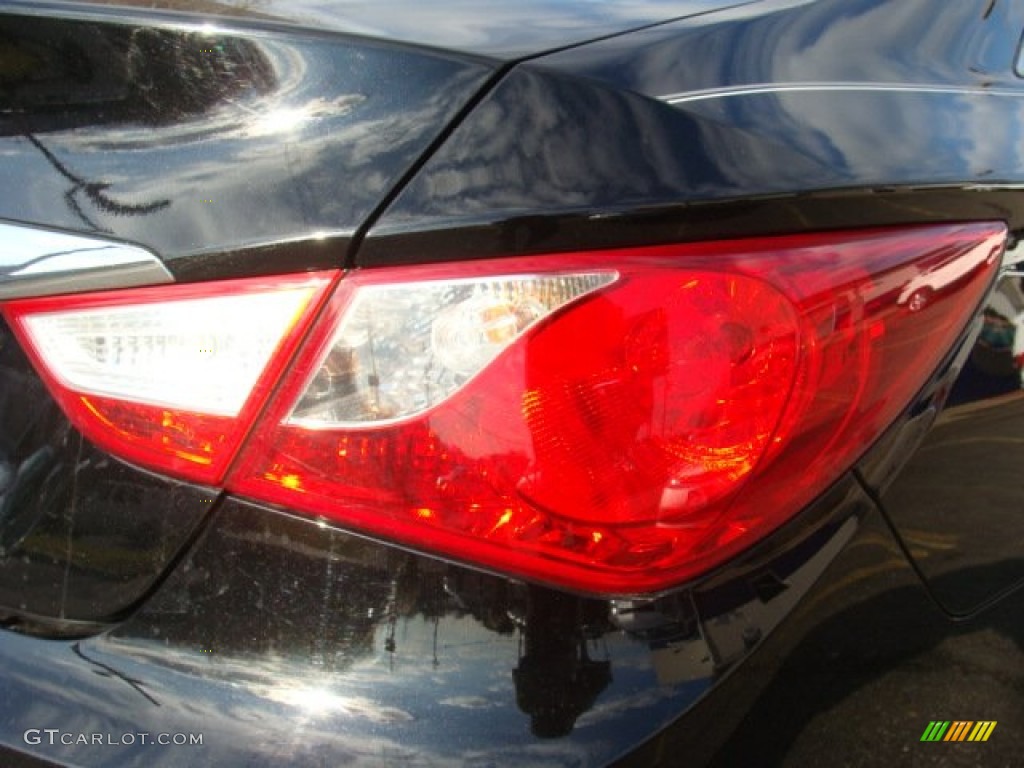 2011 Sonata GLS - Midnight Black / Gray photo #21