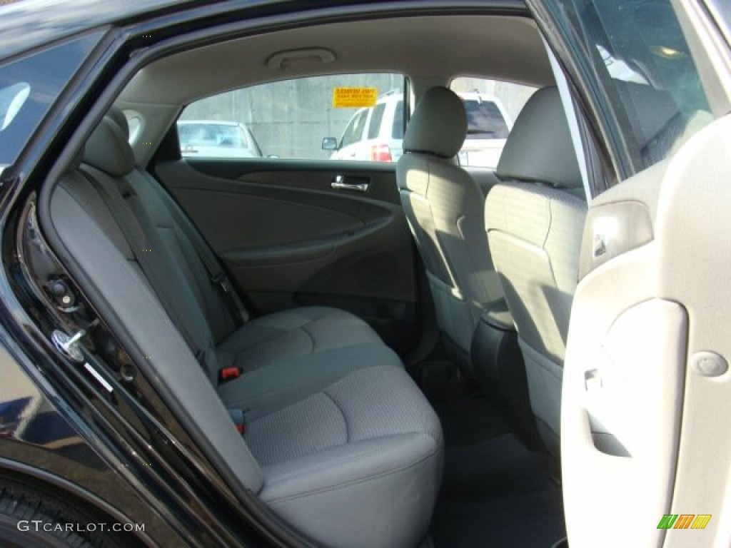 2011 Sonata GLS - Midnight Black / Gray photo #22