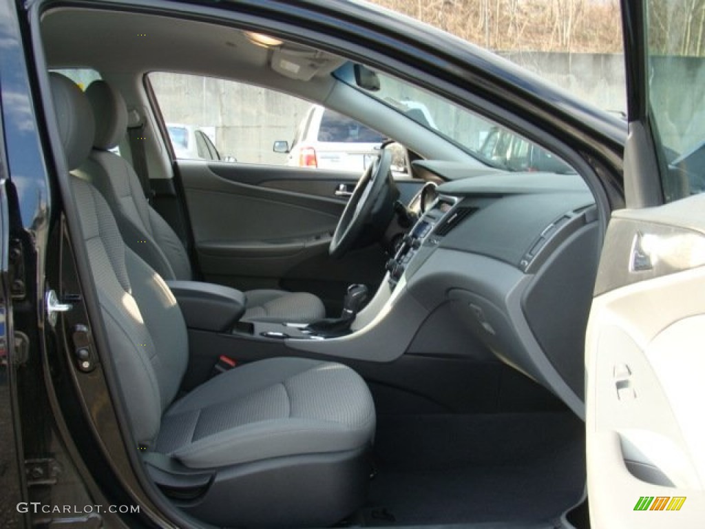 2011 Sonata GLS - Midnight Black / Gray photo #24