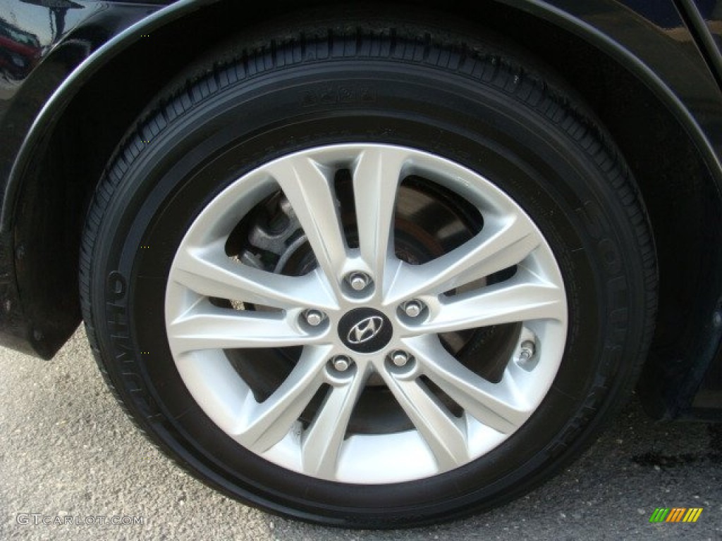 2011 Sonata GLS - Midnight Black / Gray photo #25
