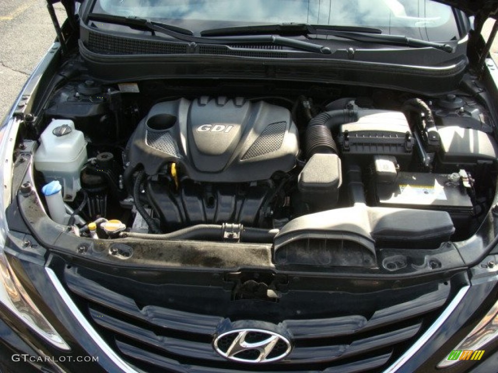 2011 Sonata GLS - Midnight Black / Gray photo #27