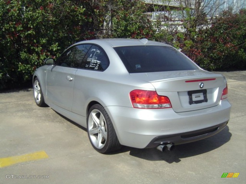2008 1 Series 135i Coupe - Titanium Silver Metallic / Black photo #11