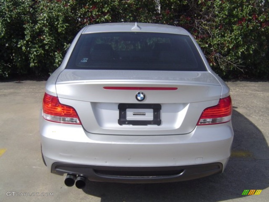 2008 1 Series 135i Coupe - Titanium Silver Metallic / Black photo #12