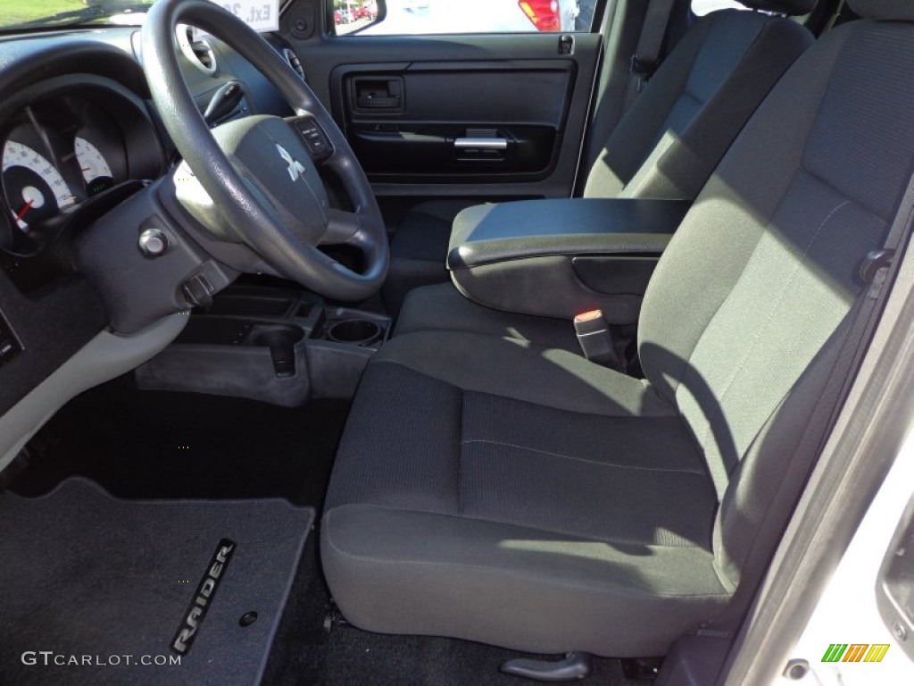 Slate Interior 2009 Mitsubishi Raider LS Extended Cab Photo #77359055