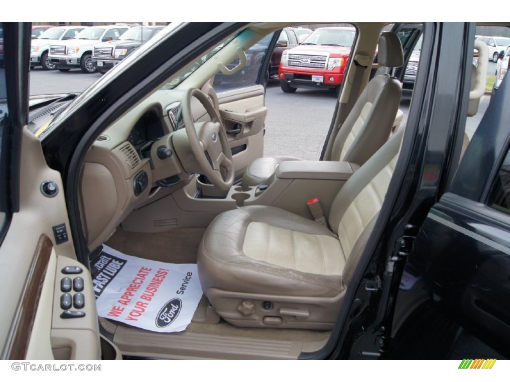 Medium Parchment Interior 2002 Ford Explorer Eddie Bauer Photo #77359425