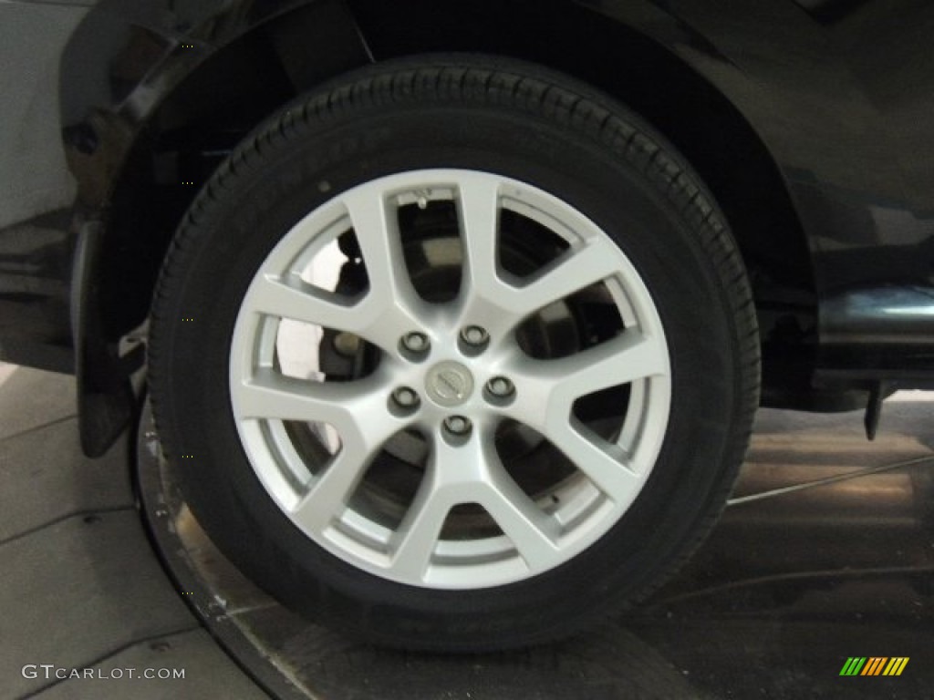 2011 Rogue SL AWD - Wicked Black / Gray photo #5
