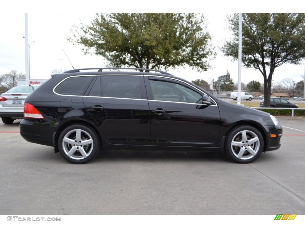 Black Uni 2009 Volkswagen Jetta TDI SportWagen Exterior Photo #77361087