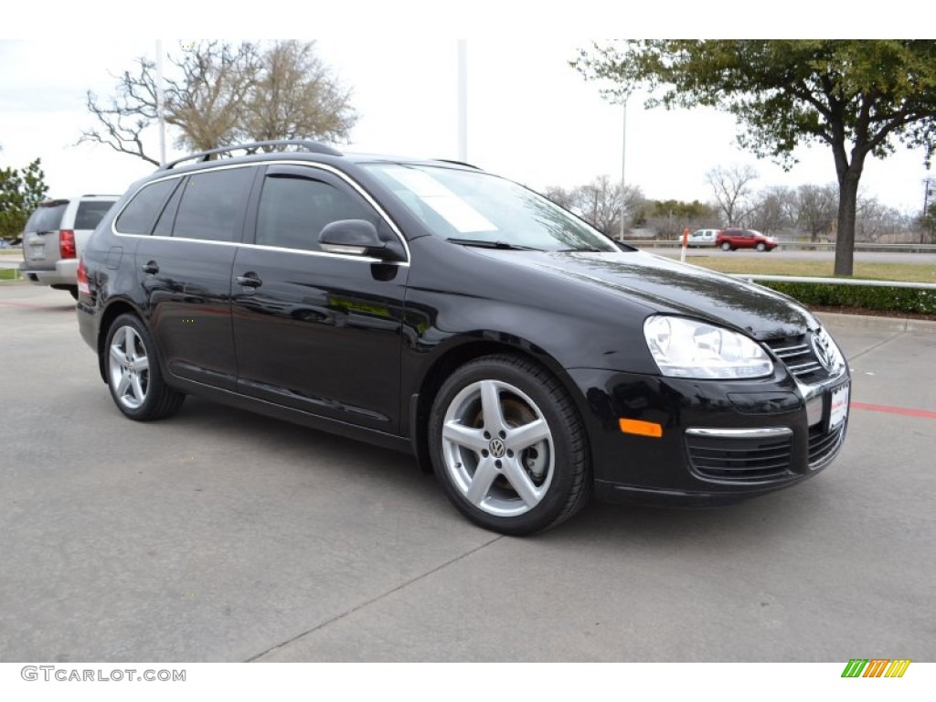 2009 Jetta TDI SportWagen - Black Uni / Anthracite photo #7