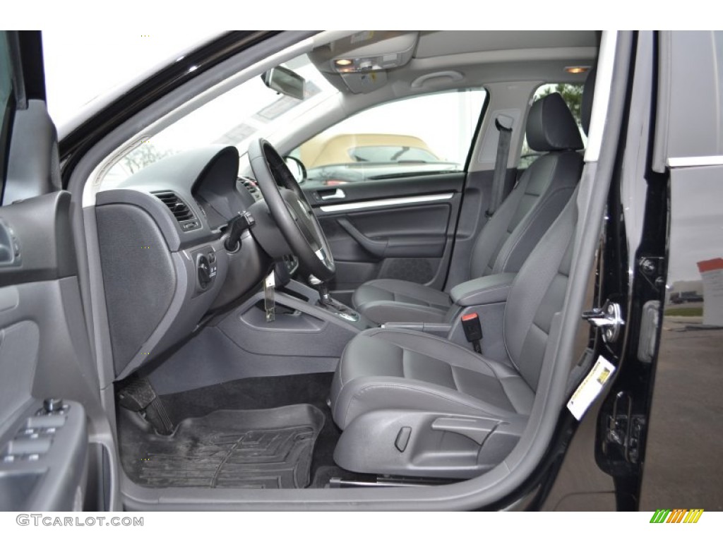 Anthracite Interior 2009 Volkswagen Jetta TDI SportWagen Photo #77361096