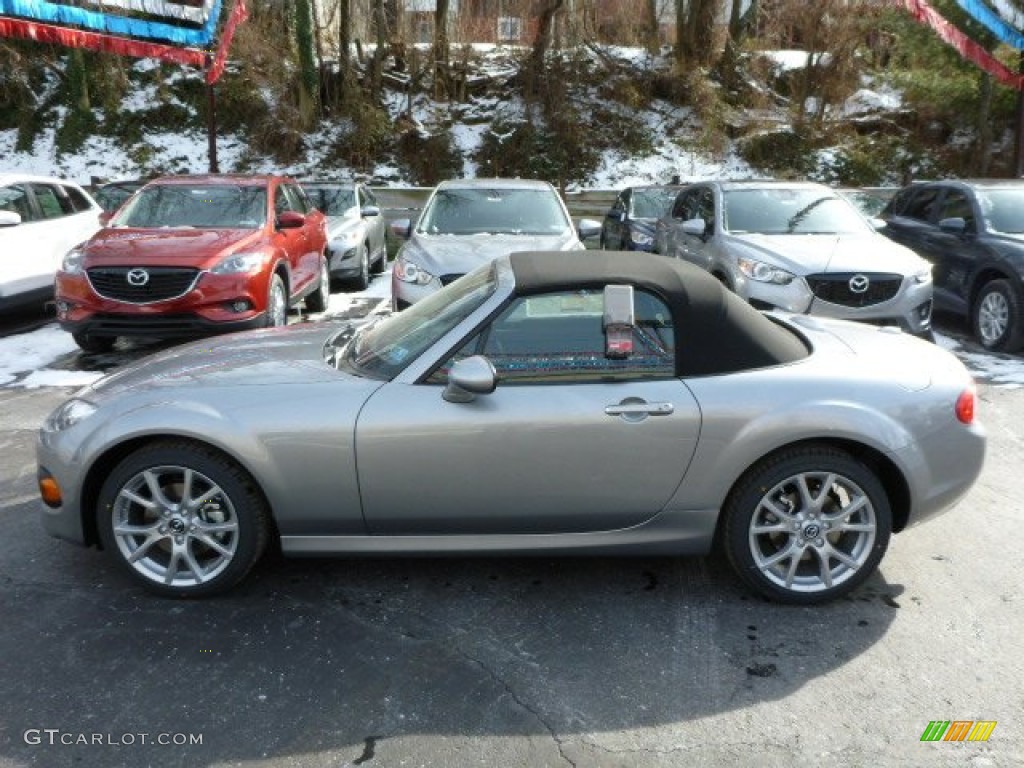 Liquid Silver Metallic 2013 Mazda MX-5 Miata Grand Touring Roadster Exterior Photo #77361929