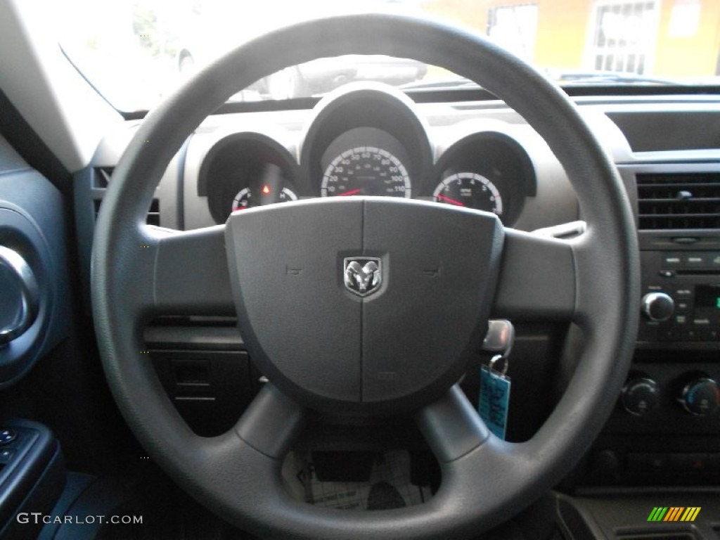 2009 Dodge Nitro SE Dark Slate Gray Steering Wheel Photo #77362245