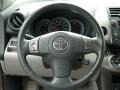 2009 Toyota RAV4 Ash Gray Interior Steering Wheel Photo