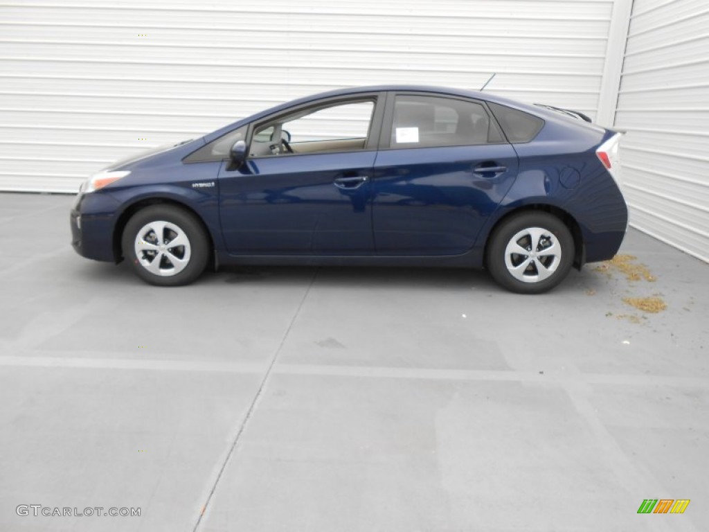 Nautical Blue Metallic 2013 Toyota Prius Three Hybrid Exterior Photo #77363628