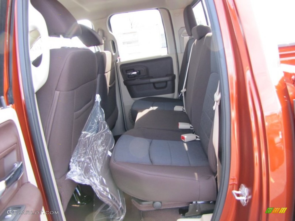 Canyon Brown/Light Frost Beige Interior 2013 Ram 1500 SLT Quad Cab Photo #77363814