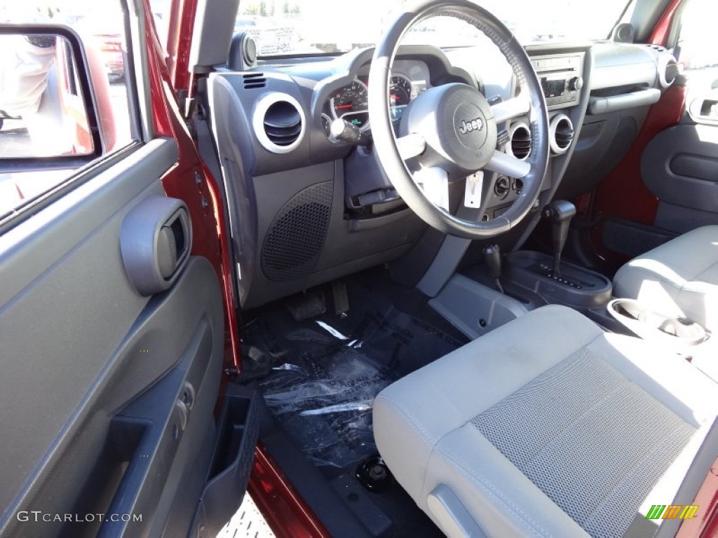 Dark Slate Gray/Med Slate Gray Interior 2008 Jeep Wrangler Unlimited Sahara 4x4 Photo #77364029