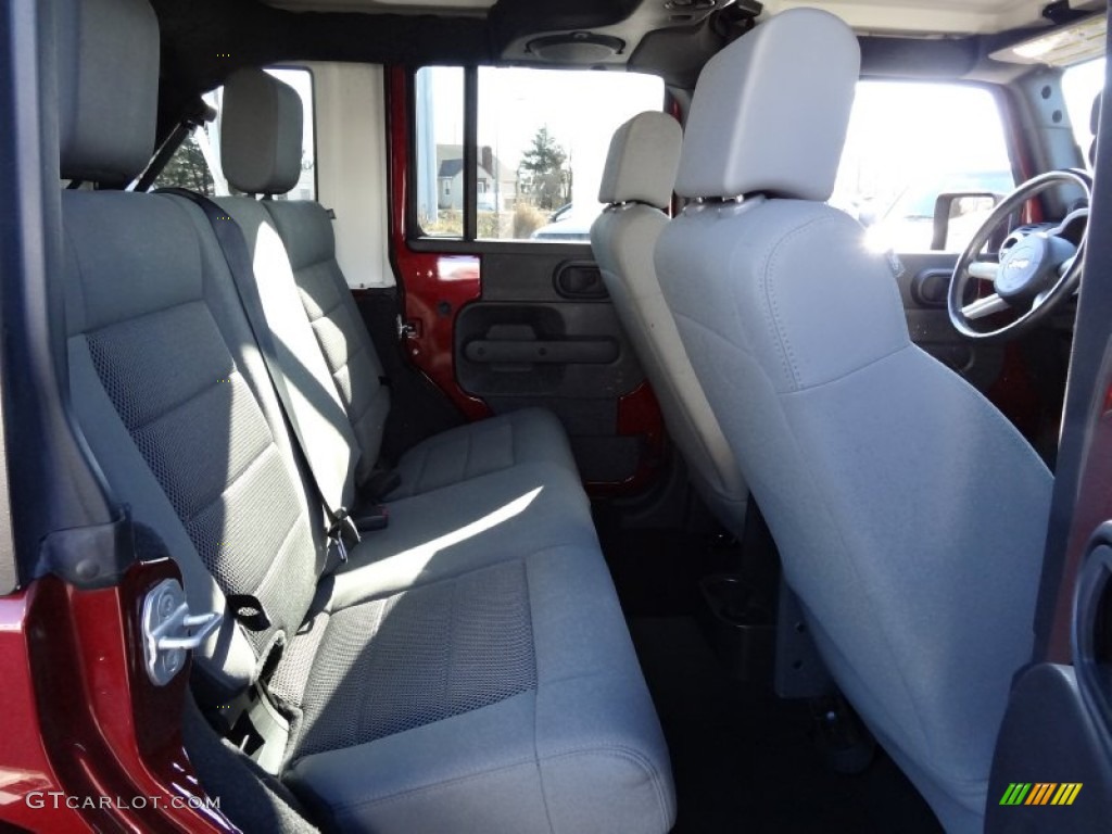 2008 Jeep Wrangler Unlimited Sahara 4x4 Rear Seat Photo #77364141