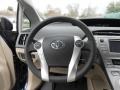 Bisque 2013 Toyota Prius Three Hybrid Steering Wheel