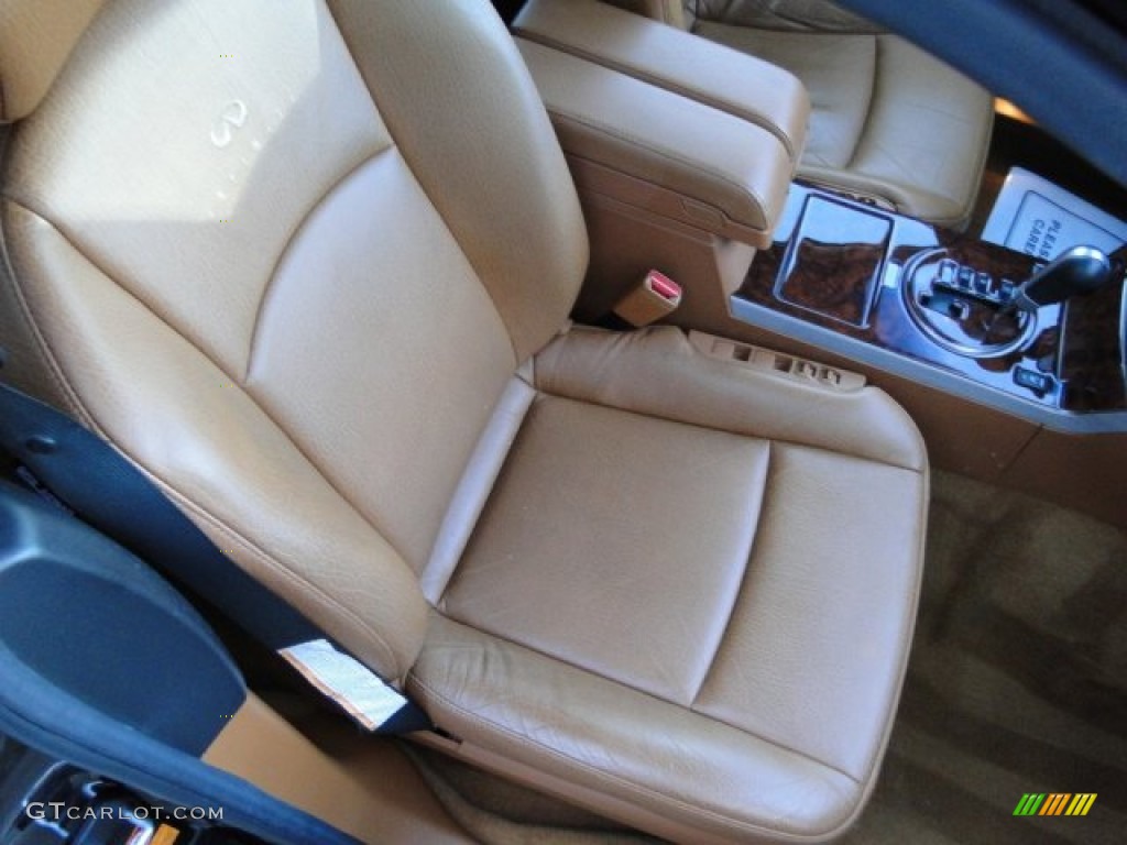 2004 FX 45 AWD - Black Obsidian / Brick/Black photo #17