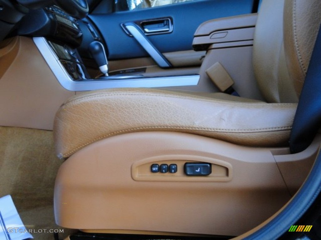 2004 FX 45 AWD - Black Obsidian / Brick/Black photo #25
