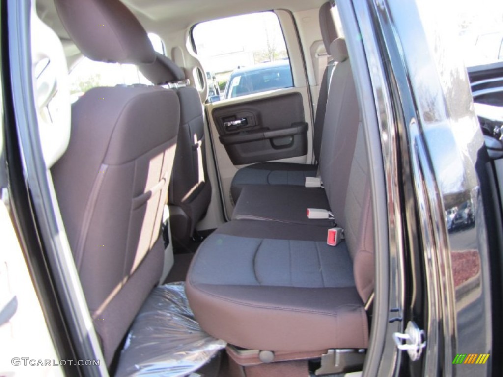 2013 Ram 1500 SLT Quad Cab Rear Seat Photo #77365627