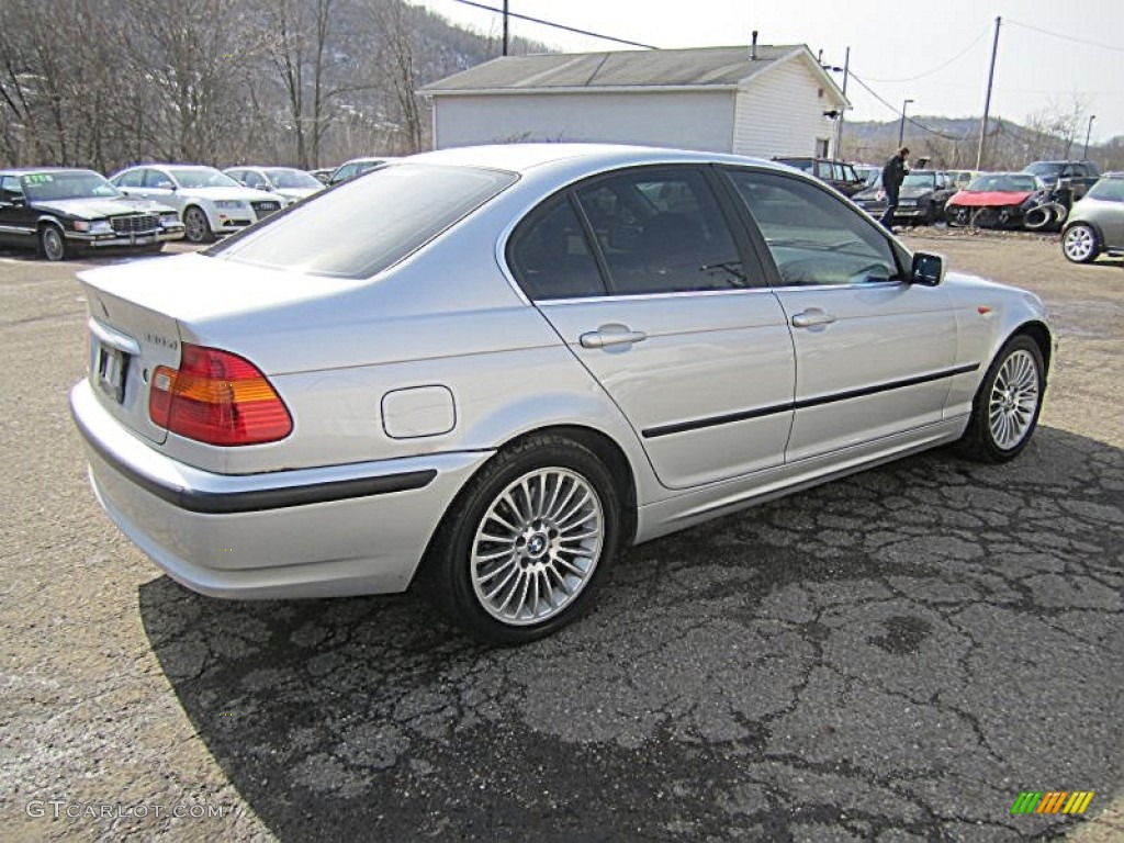 2003 3 Series 330xi Sedan - Titanium Silver Metallic / Black photo #12