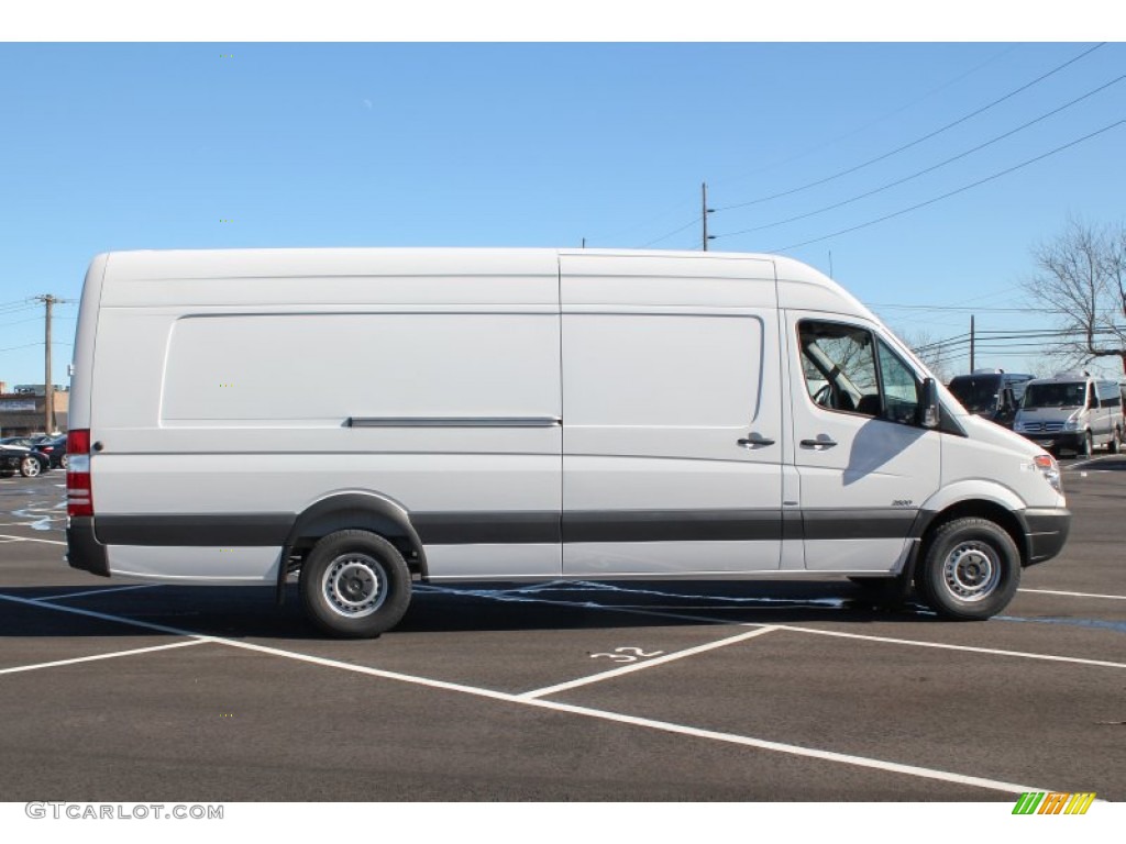 2013 Sprinter 2500 High Roof Cargo Van - Arctic White / Lima Black Fabric photo #7