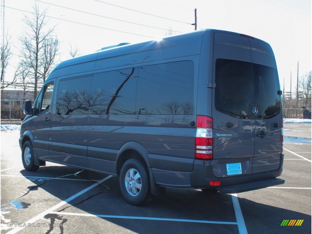 2013 Sprinter 2500 High Roof Passenger Van - Graphite Grey / Lima Black Fabric photo #4